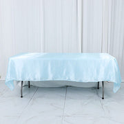 60" x 102" Satin Rectangular Tablecloth TAB_STN_60102_BLUE