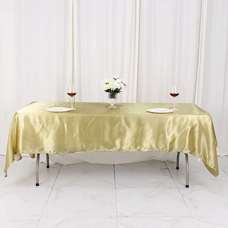 60" x 102" Satin Rectangular Tablecloth TAB_STN_60102_CHMP