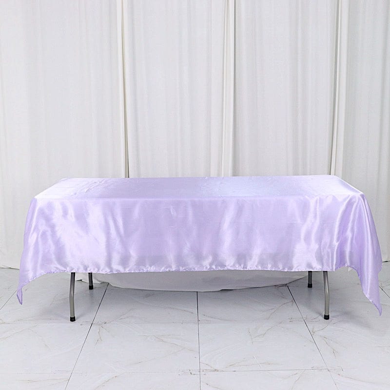 60" x 102" Satin Rectangular Tablecloth TAB_STN_60102_LAV