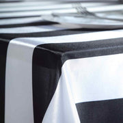 60" x 102" Satin Stripes Rectangular Tablecloth