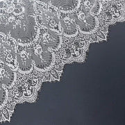 60" x 120" Premium Lace Rectangular Tablecloth with Floral Design