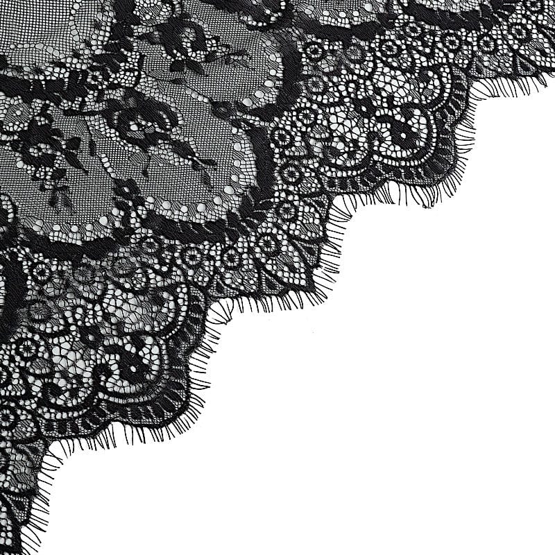 60" x 120" Premium Lace Rectangular Tablecloth with Floral Design