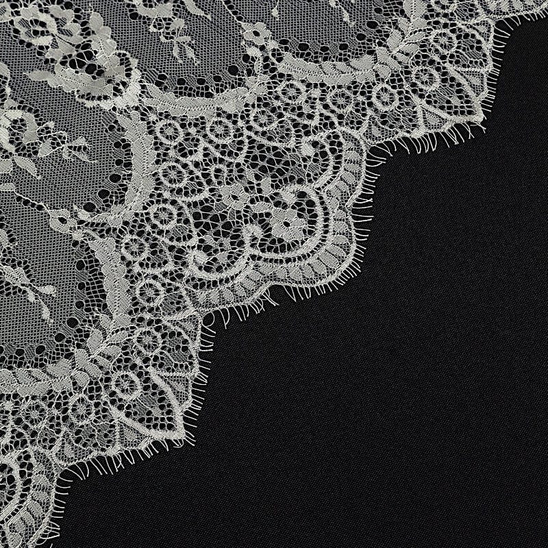 60" x 120" Premium Lace Rectangular Tablecloth with Floral Design