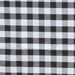 60" x 126" Checkered Gingham Polyester Tablecloth - Black TAB_CHK60126_BLK
