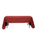 60" x 126" Checkered Gingham Polyester Tablecloth - Black and Red TAB_CHK60126_BLKRED