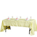 60" x 126" Checkered Gingham Polyester Tablecloth - Yellow TAB_CHK60126_YEL