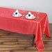60" x 126" Crinkled Crushed Taffeta Rectangular Tablecloth - Coral TAB_CRNK_60126_032