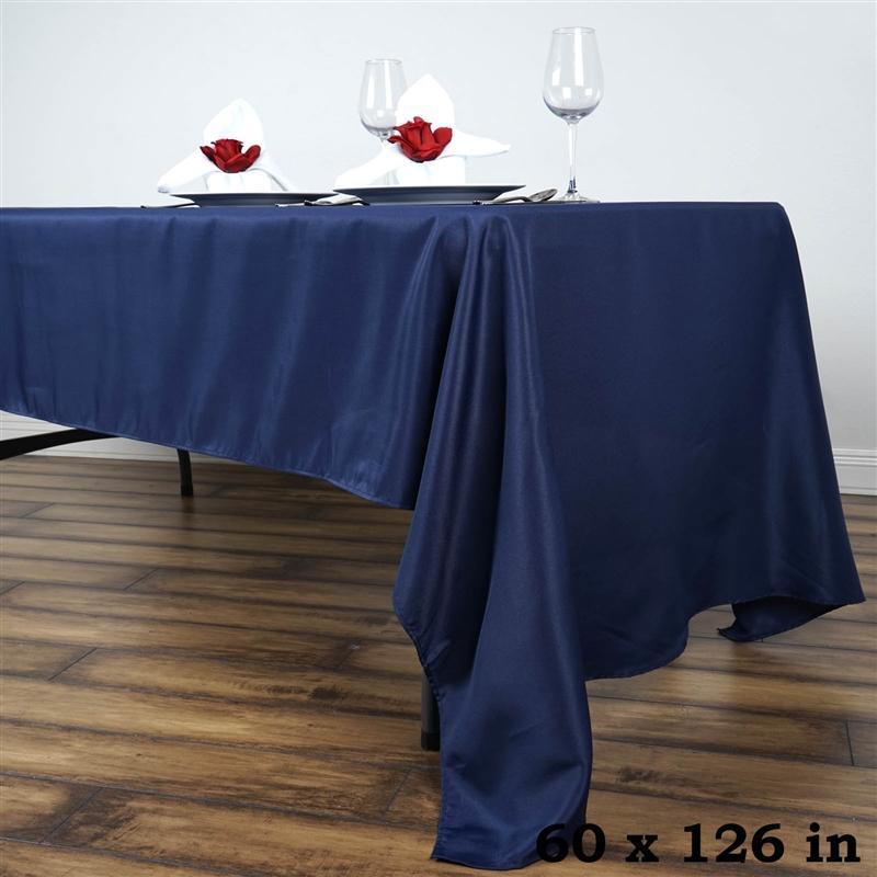 60" x 126" Polyester Rectangular Tablecloth