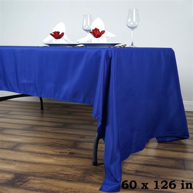 60" x 126" Polyester Rectangular Tablecloth