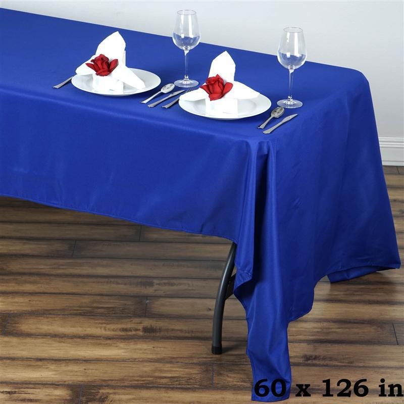 60" x 126" Polyester Rectangular Tablecloth