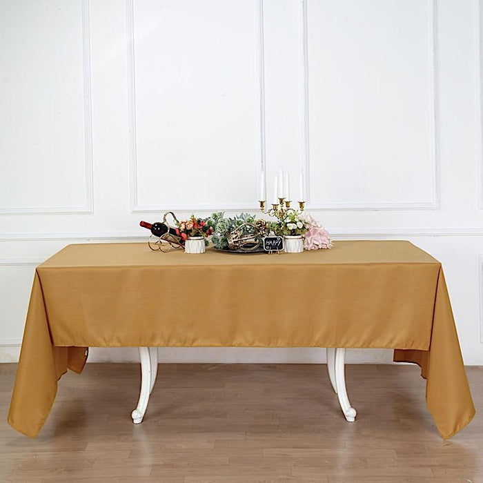 60" x 126" Polyester Rectangular Tablecloth TAB_60126_GOLD_POLY
