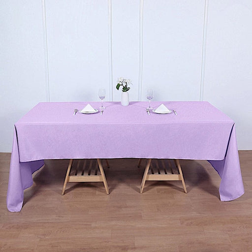 60" x 126" Polyester Rectangular Tablecloth TAB_60126_LAV_POLY