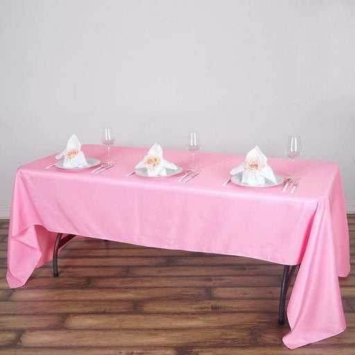 60" x 126" Polyester Rectangular Tablecloth TAB_60126_PINK_POLY