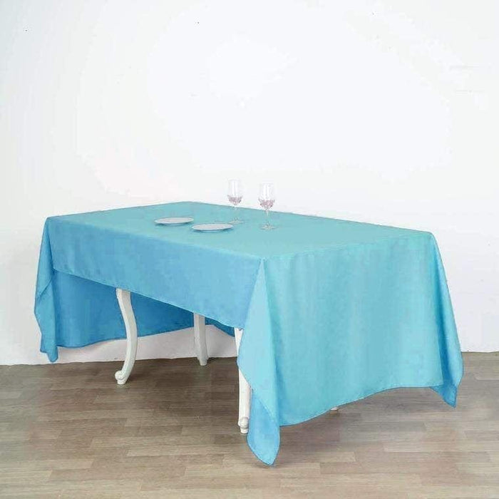 60" x 126" Polyester Rectangular Tablecloth TAB_60126_TURQ_POLY