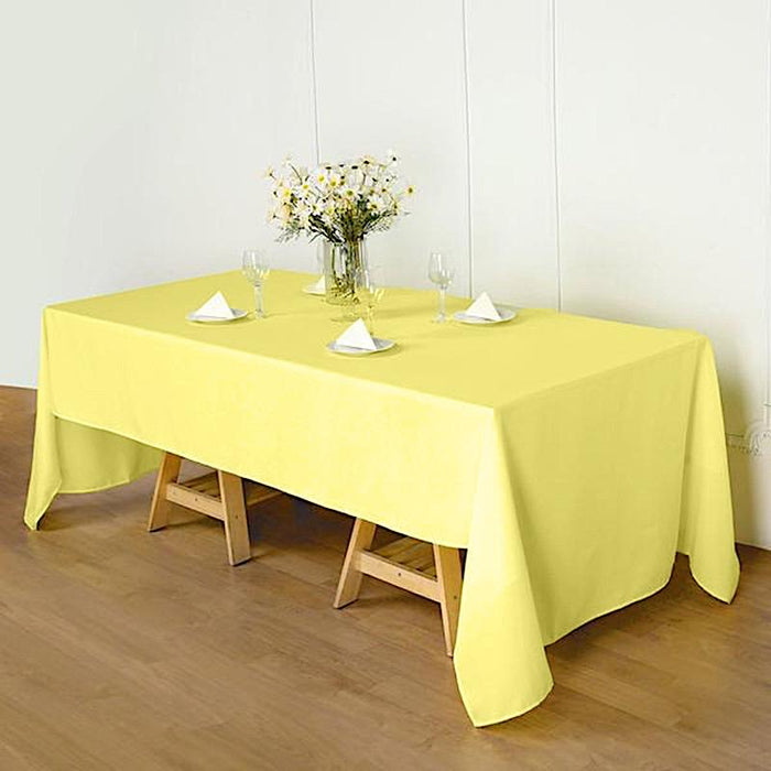 60" x 126" Polyester Rectangular Tablecloth TAB_60126_YEL_POLY