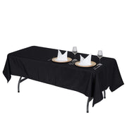 60" x 126" Premium Polyester Rectangular Tablecloth - Black TAB_60126_BLK_PRM
