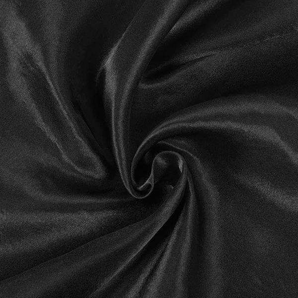 60" x 126" Satin Rectangular Tablecloth - Black TAB_STN_60126_BLK
