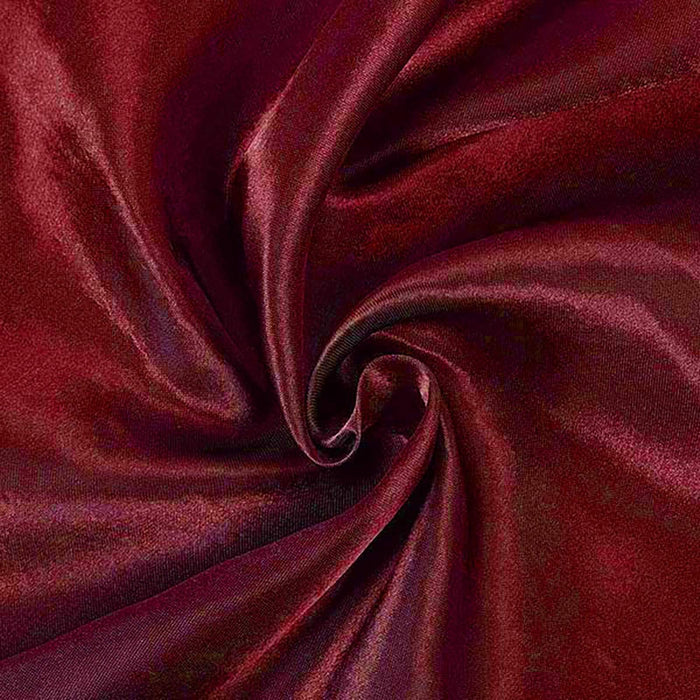 60" x 126" Satin Rectangular Tablecloth - Burgundy TAB_STN_60126_BURG