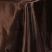 60" x 126" Satin Rectangular Tablecloth - Chocolate Brown TAB_STN_60126_CHOC