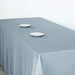 60" x 126" Satin Rectangular Tablecloth - Dusty Blue TAB_STN_60126_086
