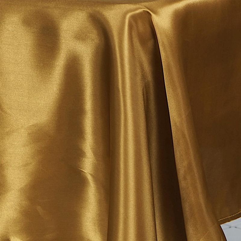 60" x 126" Satin Rectangular Tablecloth - Gold TAB_STN_60126_GOLD
