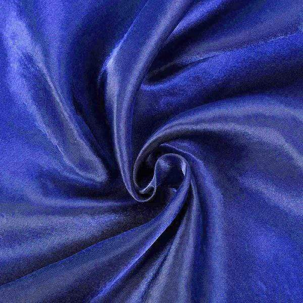 60" x 126" Satin Rectangular Tablecloth - Royal Blue TAB_STN_60126_ROY