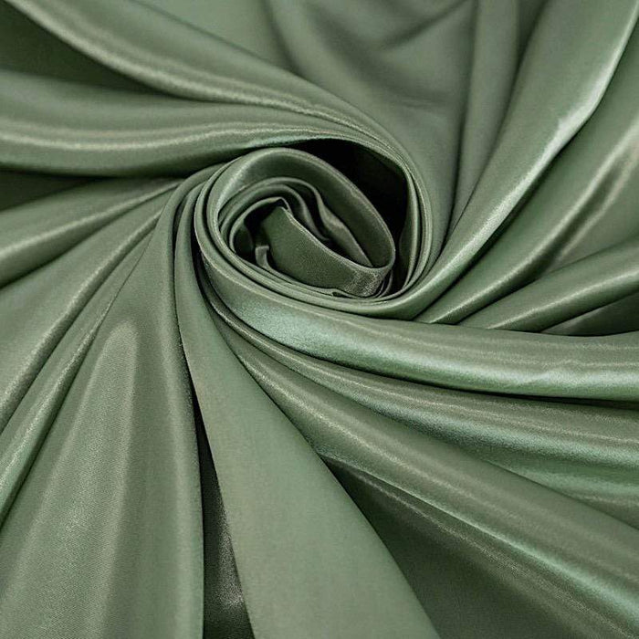 60" x 126" Satin Rectangular Tablecloth - Sage Green TAB_STN_60126_SAGE