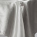 60" x 126" Satin Rectangular Tablecloth - Silver Light Gray TAB_STN_60126_SILV