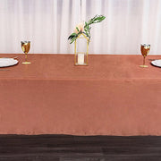 60" x 126" Satin Rectangular Tablecloth - Terracotta TAB_STN_60126_TERC