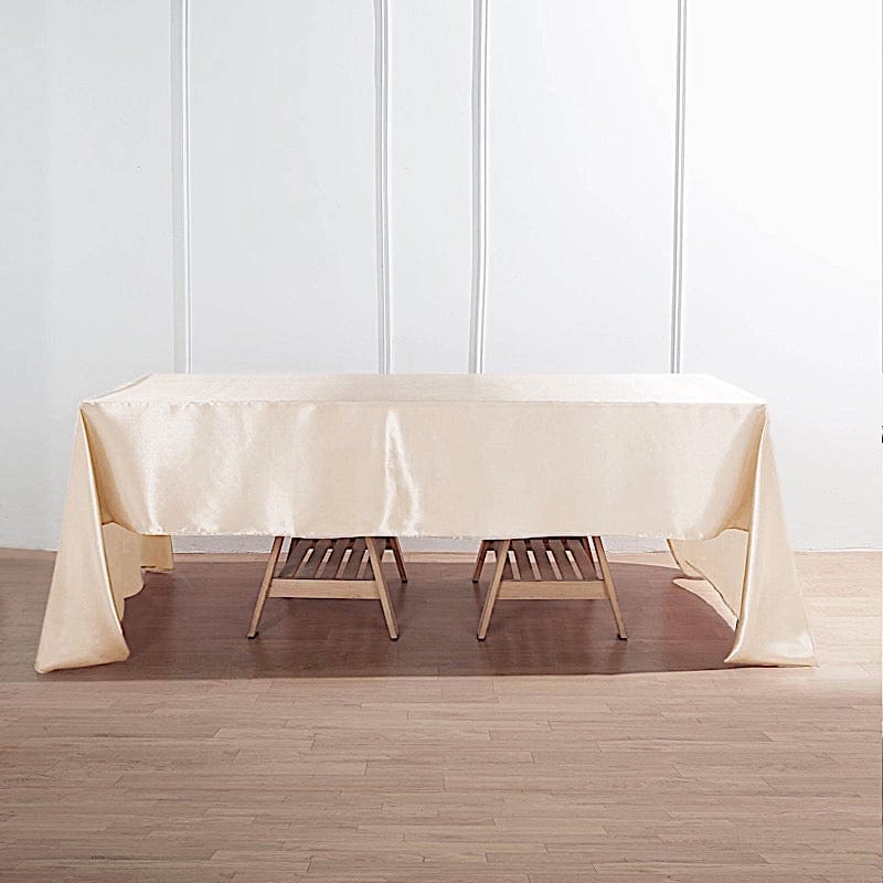 60" x 126" Satin Rectangular Tablecloth