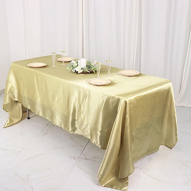 60" x 126" Satin Rectangular Tablecloth