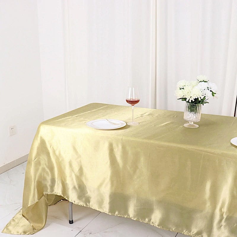 60" x 126" Satin Rectangular Tablecloth