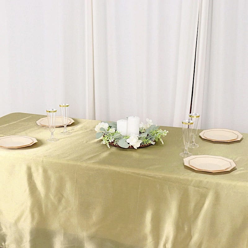 60" x 126" Satin Rectangular Tablecloth