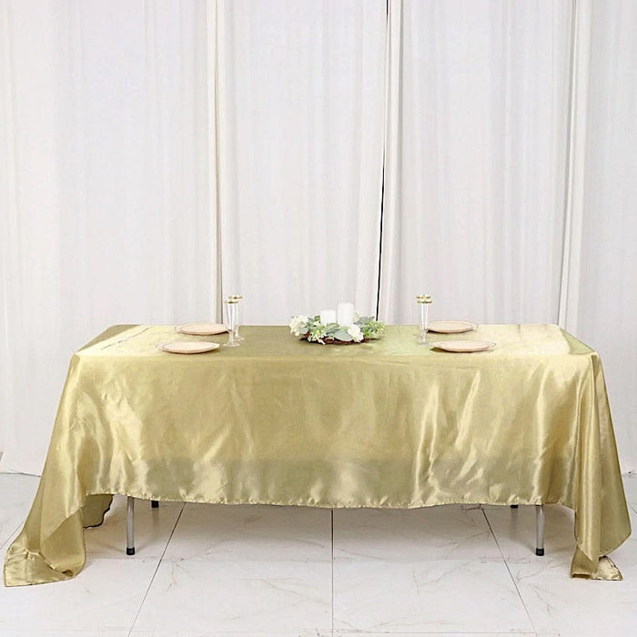 60" x 126" Satin Rectangular Tablecloth
