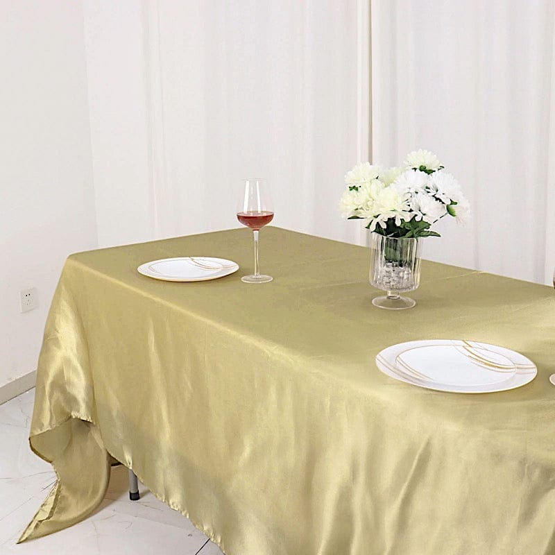 60" x 126" Satin Rectangular Tablecloth