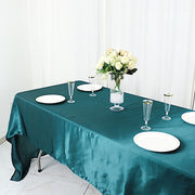 60" x 126" Satin Rectangular Tablecloth