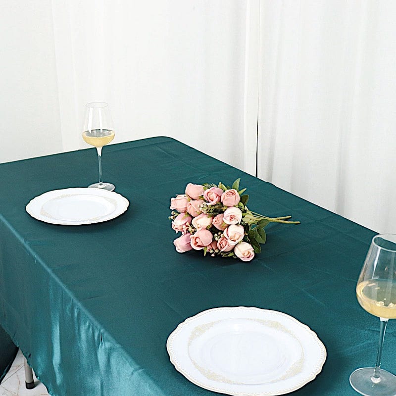 60" x 126" Satin Rectangular Tablecloth