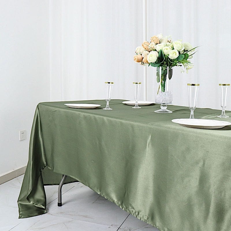 60" x 126" Satin Rectangular Tablecloth
