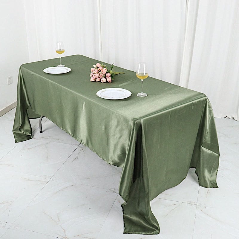 60" x 126" Satin Rectangular Tablecloth