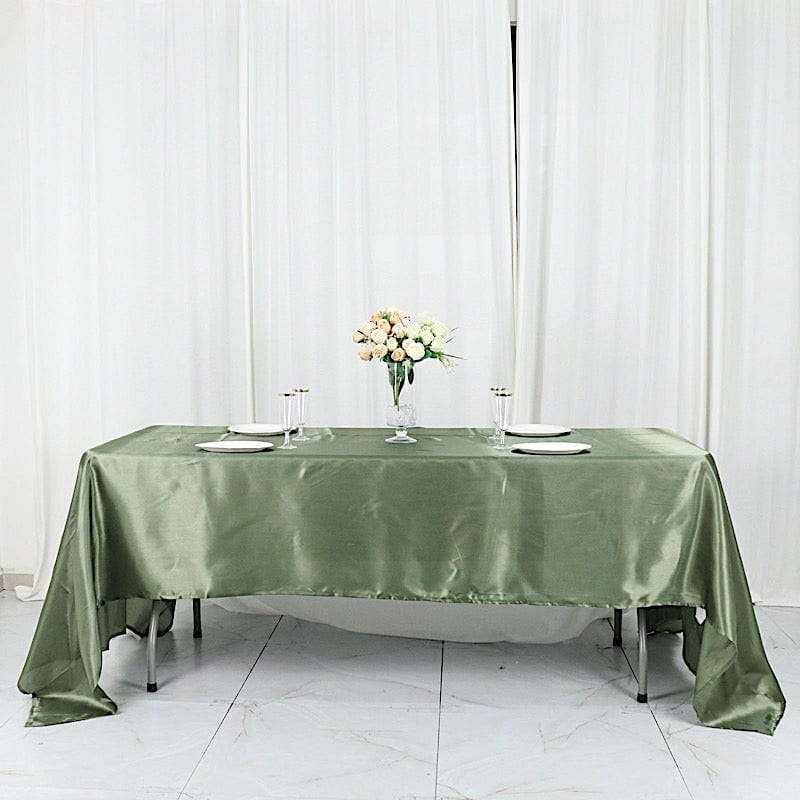 60" x 126" Satin Rectangular Tablecloth
