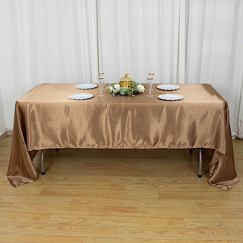 60" x 126" Satin Rectangular Tablecloth