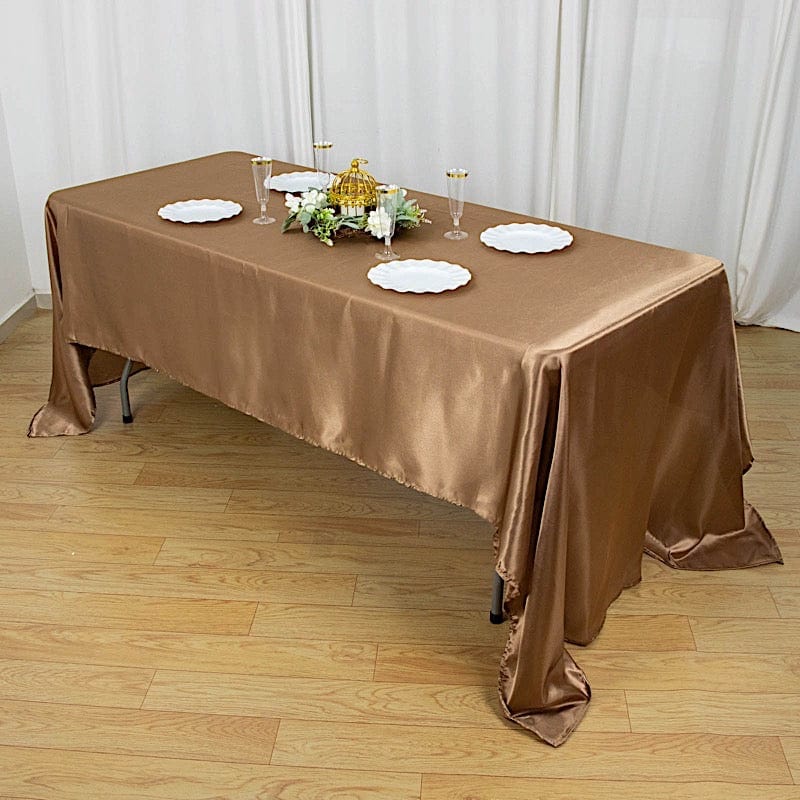 60" x 126" Satin Rectangular Tablecloth