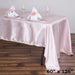 60" x 126" Satin Rectangular Tablecloth - Blush TAB_STN_60126_046