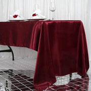 60" x 126" Satin Rectangular Tablecloth TAB_STN_60126_BURG