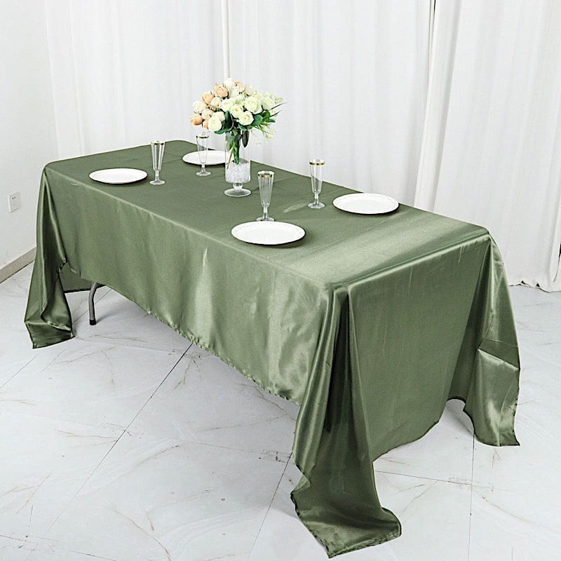 60" x 126" Satin Rectangular Tablecloth TAB_STN_60126_DSG