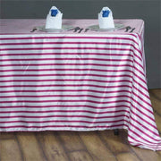 60" x 126" Satin Stripes Rectangular Tablecloth