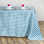 60" x 126" Satin Stripes Rectangular Tablecloth