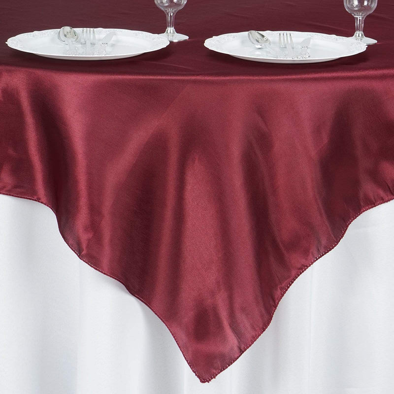 60" x 60" Satin Table Overlay