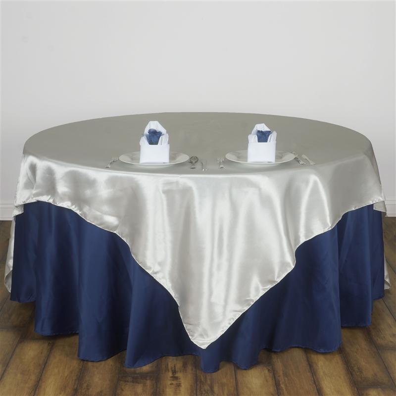 60" x 60" Satin Table Overlay