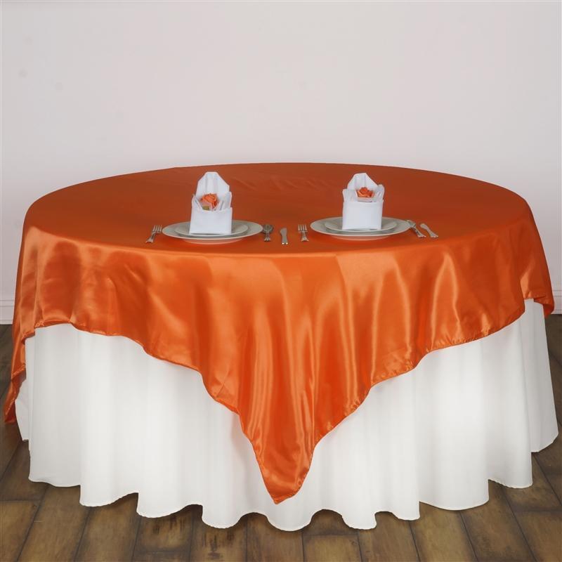 60" x 60" Satin Table Overlay